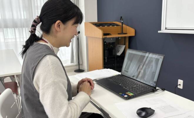 第Ⅱ学科の授業風景～WEBでの個別対応～